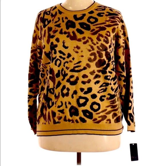 Beautiful animal print sweater - Picture 1 of 2